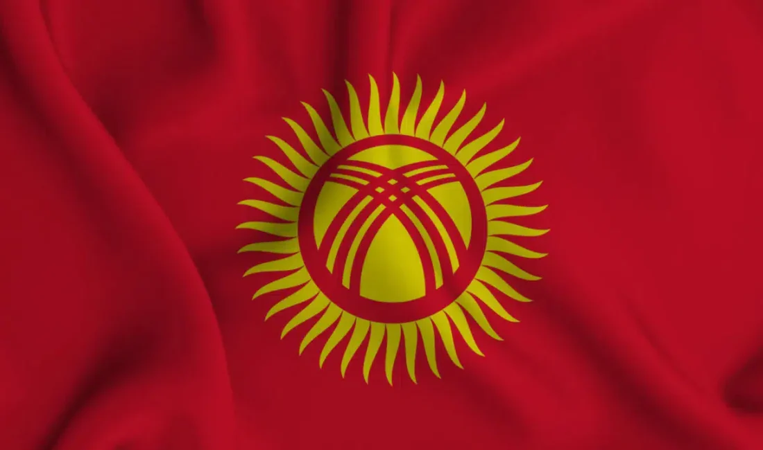 Kırgızistan’ın başkenti Bişkek’teki Manas Uluslararası Havalimanı’nda kalkışa hazırlanan bir yolcu