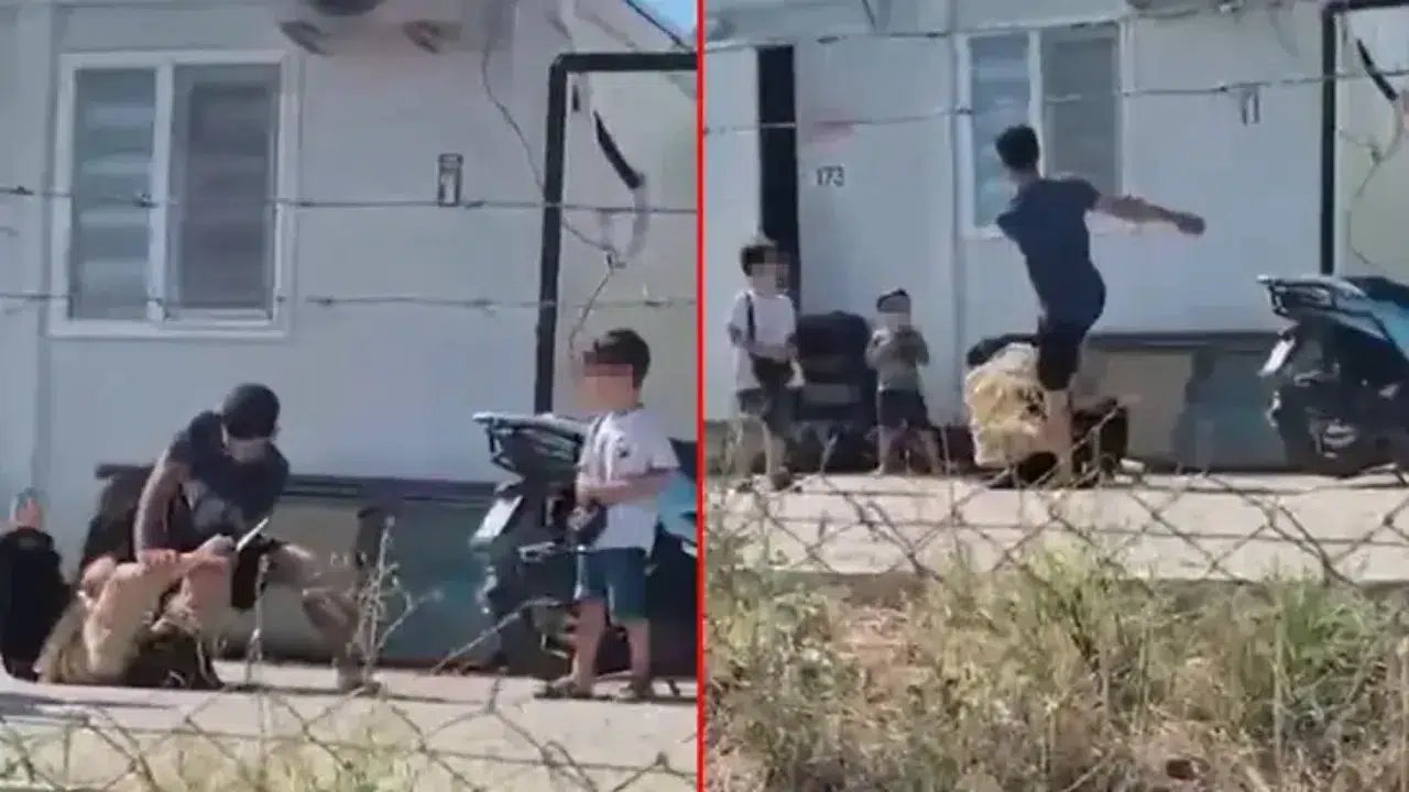 Hatay’ın Kırıkhan ilçesinde, kendisinden ayrılmak isteyen eşi S.Y.’yi bıçakla tehdit