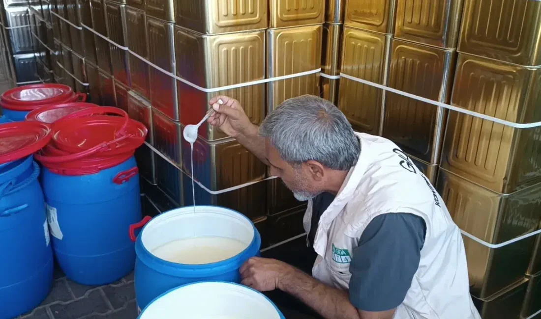 Şanlıurfa’nın Haliliye ilçesinde gerçekleştirilen büyük gıda denetiminde ele geçirilen ve