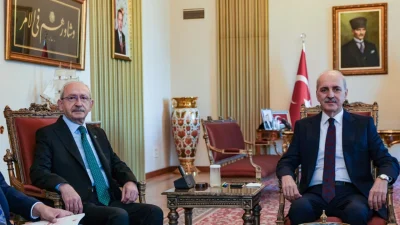 TBMM Başkanı Numan Kurtulmuş bugün saat 16.00’da CHP Genel Başkanı