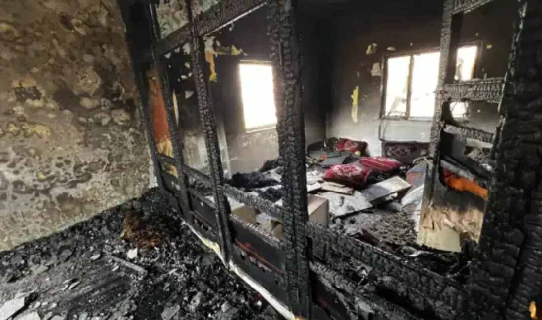 Kayseri’nin Kocasinan ilçesinde iki katlı bir binada çıkan ve mahallede