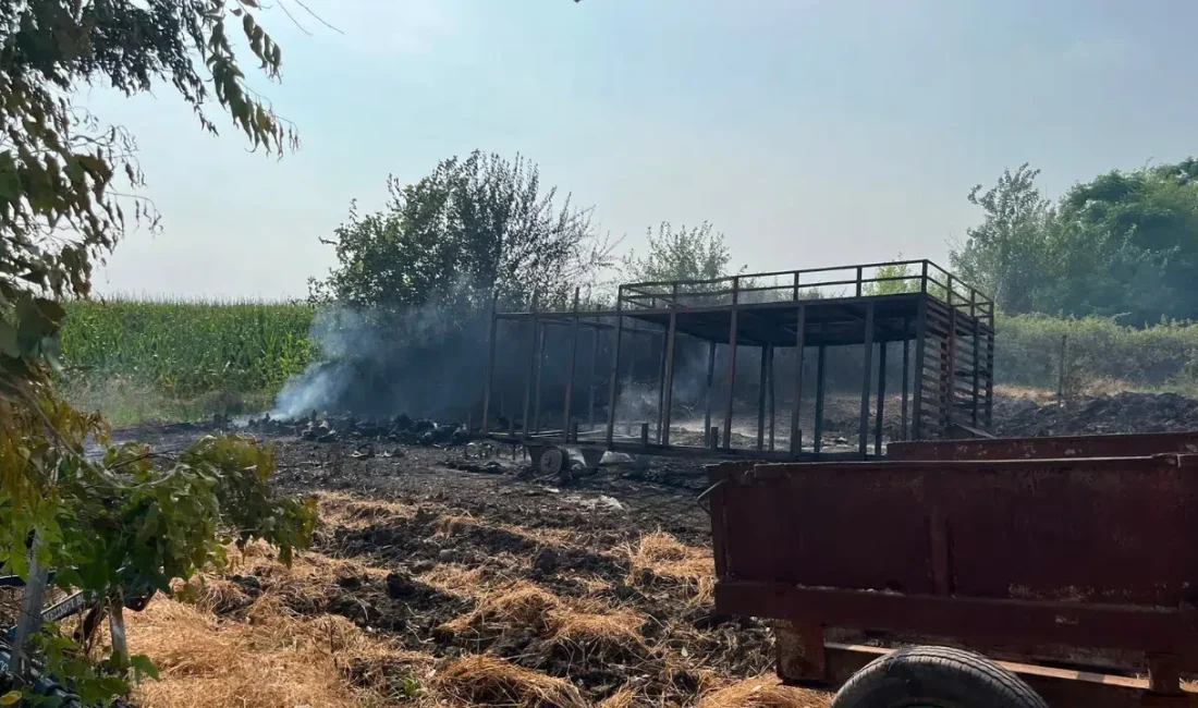 Osmaniye’nin Kadirli ilçesinde bir malzeme deposunda aniden yükselen alevler panik
