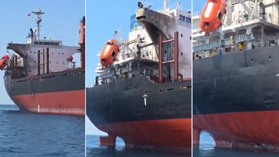 Rusya karasularında çok sayıda drone tarafından hedef alınan Panama bandıralı