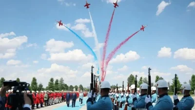 Milli Savunma Bakanlığı, ABD Başkanı Donald Trump’ın Cumhurbaşkanlığı Külliyesi’nde karşılandığı