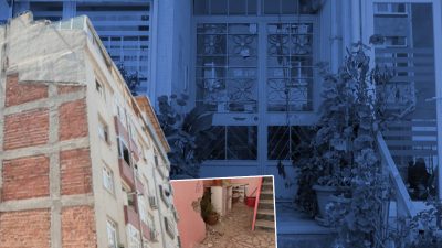 İstanbul Güngören’de her an yıkılma tehlikesiyle karşı karşıya olan ve