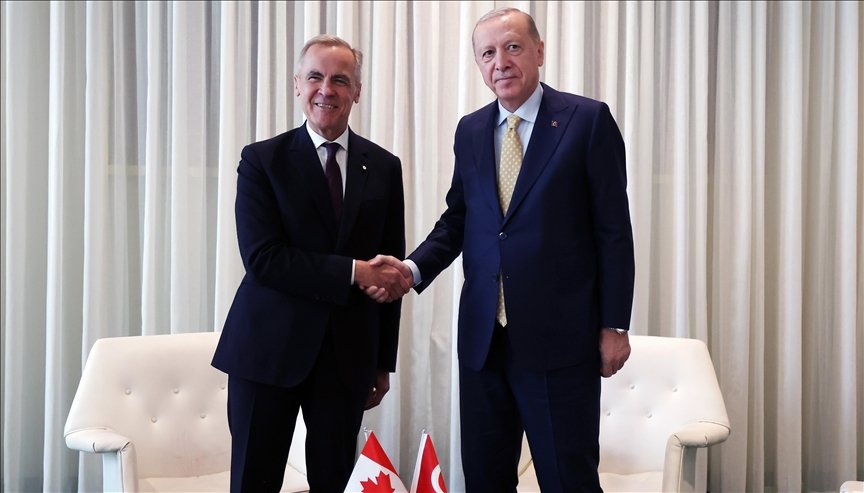 Cumhurbaşkanı Recep Tayyip Erdoğan, Kanada Başbakanı Mark Carney ile gerçekleştirdiği