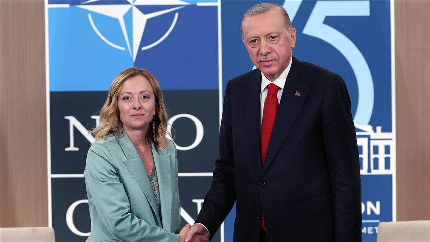 Cumhurbaşkanı Recep Tayyip Erdoğan, İtalya Başbakanı Giorgia Meloni ile gerçekleştirdiği