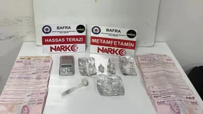 Samsun İl Emniyet Müdürlüğü’ne bağlı narkotik ekiplerinin gerçekleştirdiği eş zamanlı