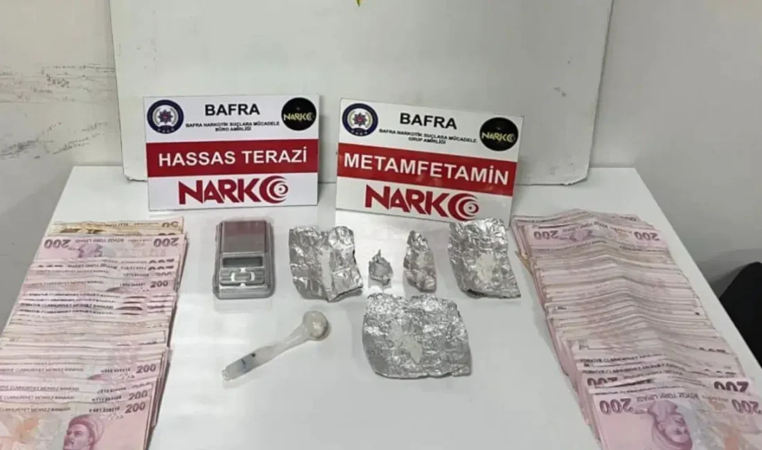 Samsun’da narkotik polisinin 4 farklı ilçede düzenlediği geniş çaplı uyuşturucu