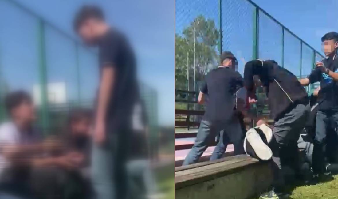 Arnavutköy’de “Uçurum Parkı” olarak bilinen alanda çocukların akran zorbalığı cep