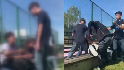 Arnavutköy’de “Uçurum Parkı” olarak bilinen alanda çocukların akran zorbalığı cep
